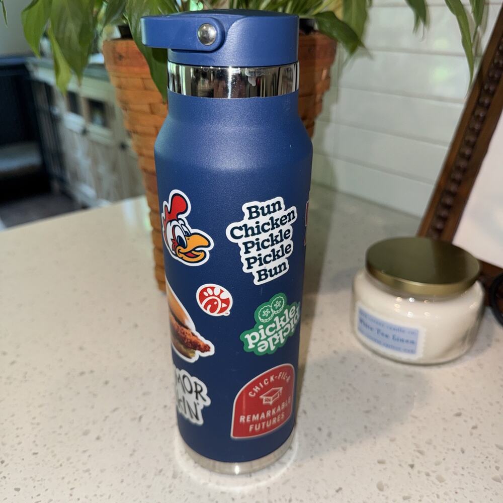 h2go Chick-Fil-A Branded Insulated Water Bottle Stainless Steel